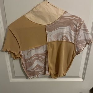 Missguided Color Block Crop Top